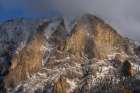 USA, Colorado, Gunnison National Forest. Autumn snowstorm on mountain. Art Print